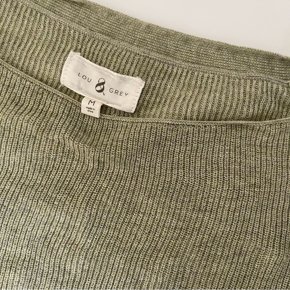 Lou & Grey Ribbed Knit Boxy High-Low Hem - Picture 3 of 3